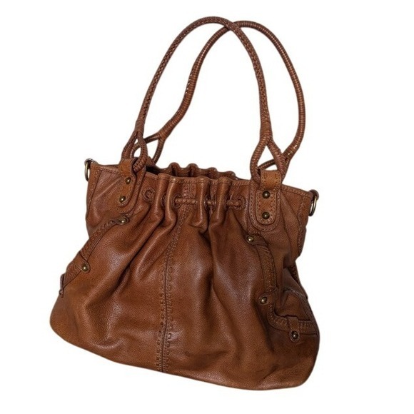 RARE Vintage Lockheart shoulder bag handtooled leather floral‎ paisley 90s y2k - Picture 2 of 13